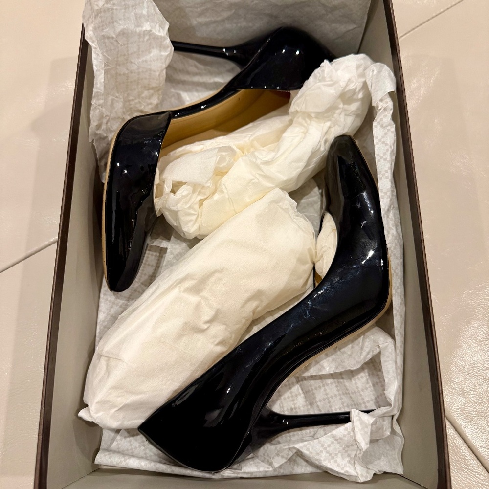 Gucci 284145 Black Patent Leather Pointed Toe Pumps Size 6 / 36 - Picture 4 of 10